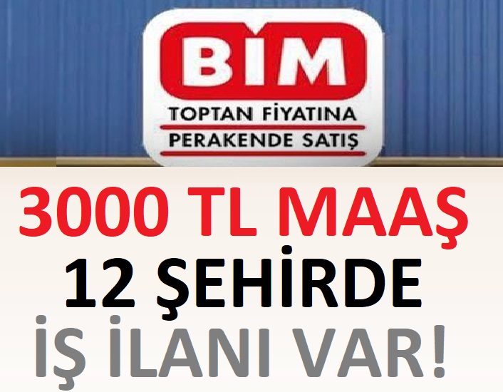 Bim Market Firmasi Magazalarinda Calistirilmak Uzere Personel Alimi Yapacaktir