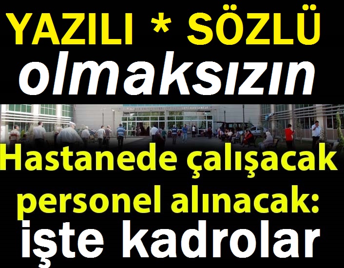 2020 yılı KPSS puan sıralamaları yazılı ve sözlü sınav yapılmaksızın iş başvurusu