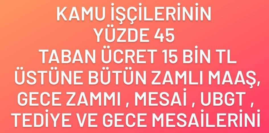 Kamu işçilerinin bütün yeni zamlı gece zammı , iş pirimi,mesai ve UBGT hesapladık